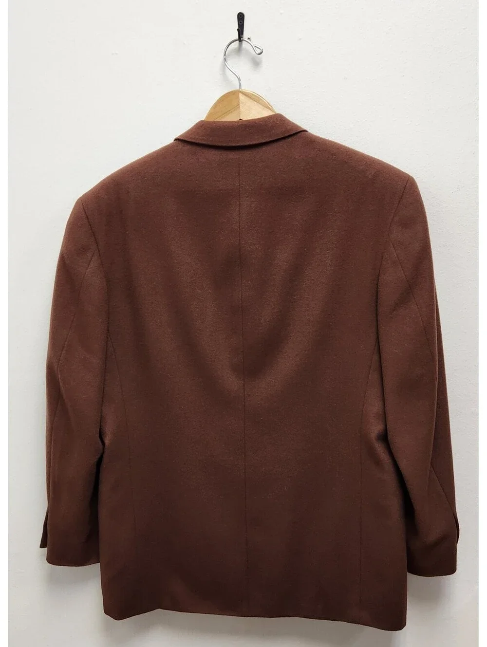 Vintage Terzo Uomo 100% Camel Hair Blazer Sport Coat 44R Chestnut Brown USA